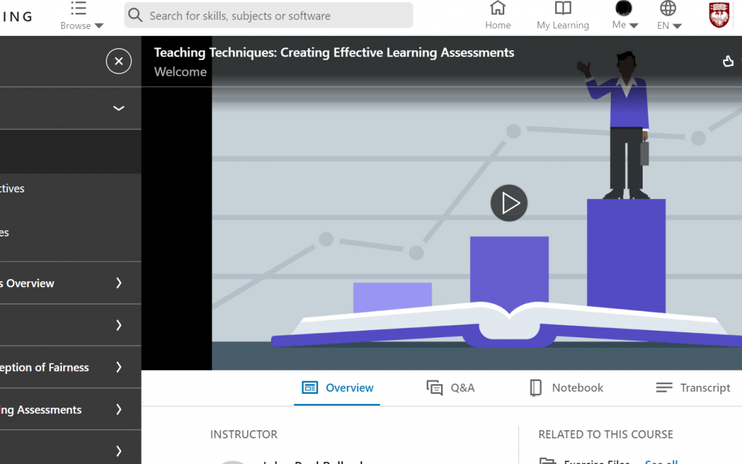 LinkedIn Learning Courses for Instructors and Students